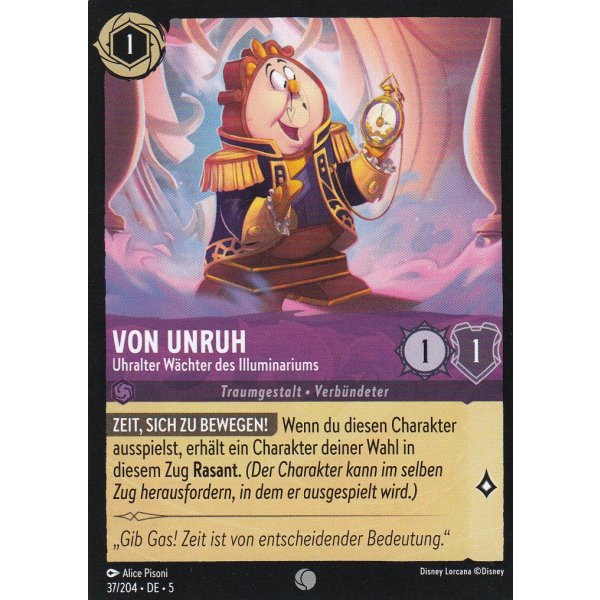 Von Unruh - Uhralter W&auml;chter des Illuminariums  5SSK-037