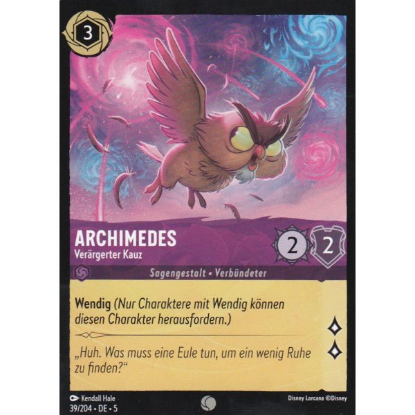 Archimedes - Ver&auml;rgerter Kauz  5SSK-039-Holo