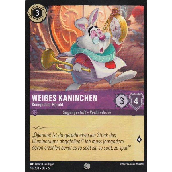 Wei&szlig;es Kaninchen - K&ouml;niglicher Herold  5SSK-043