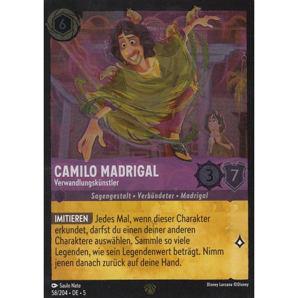 Camilo Madrigal - Verwandlungsk&uuml;nstler  5SSK-058-Holo