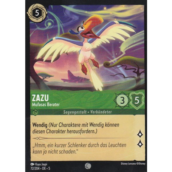 Zazu - Mufasas Berater  5SSK-072