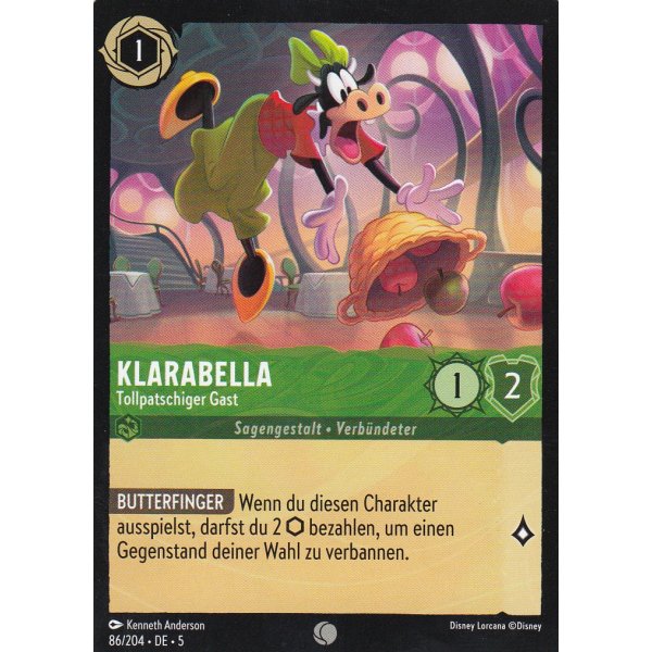 Klarabella - Tollpatschiger Gast  5SSK-086-Holo