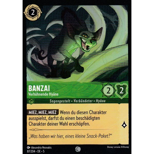 Banzai - Verh&ouml;hnende Hy&auml;ne  5SSK-087-Holo