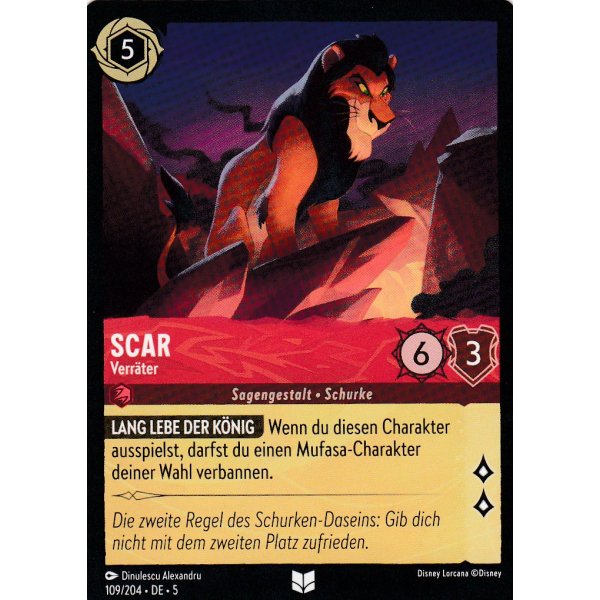Scar - Verr&auml;ter  5SSK-109-Holo