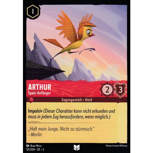 Arthur - Spatz-Anf&auml;nger  5SSK-121-Holo