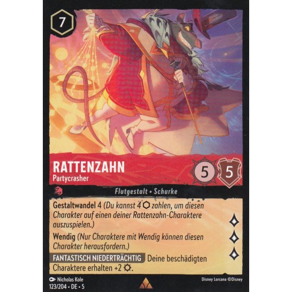 Rattenzahn - Partycrasher  5SSK-123-Holo