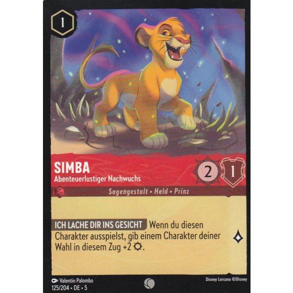 Simba - Abenteuerlustiger Nachwuchs  5SSK-125-Holo