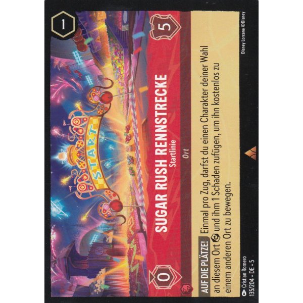 Sugar Rush Rennstrecke - Startlinie  5SSK-135