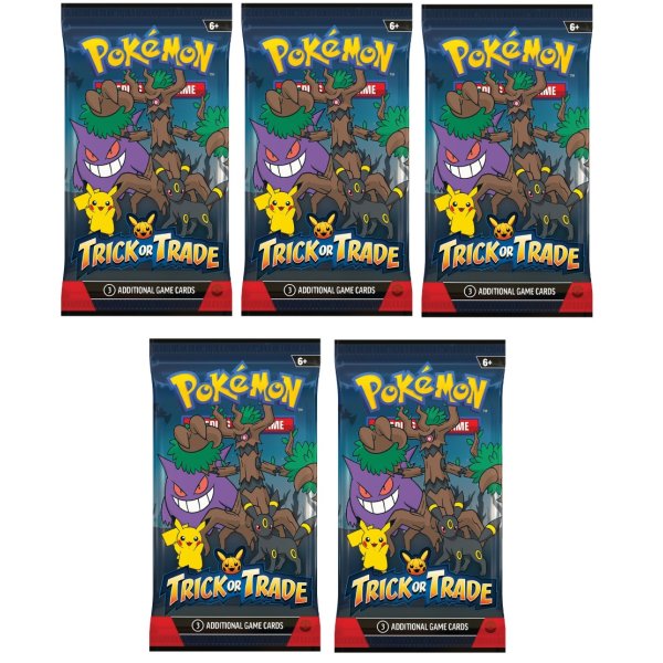 Pokemon Trick or Trade 5x Booster 2024 (englisch) Halloween Special Edition