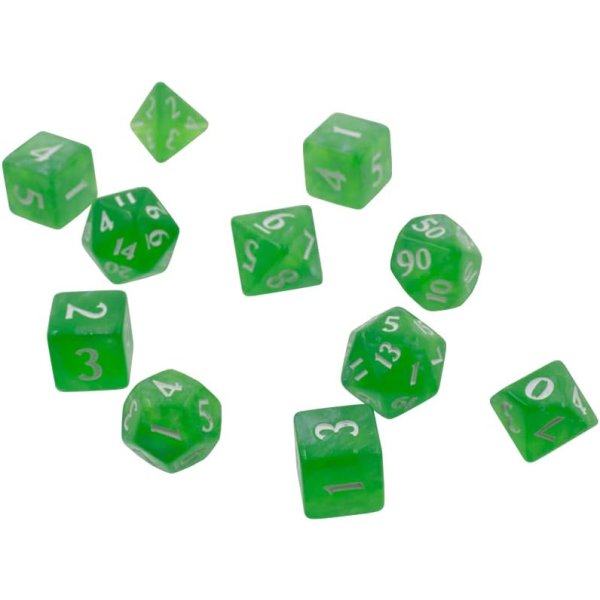 Ultra Pro Eclipse 11 Dice Set - W&uuml;rfelset - Lime Green (11 St&uuml;ck)