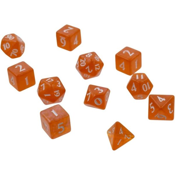 Ultra Pro Eclipse 11 Dice Set - W&uuml;rfelset - Pumpkin Orange (11 St&uuml;ck)