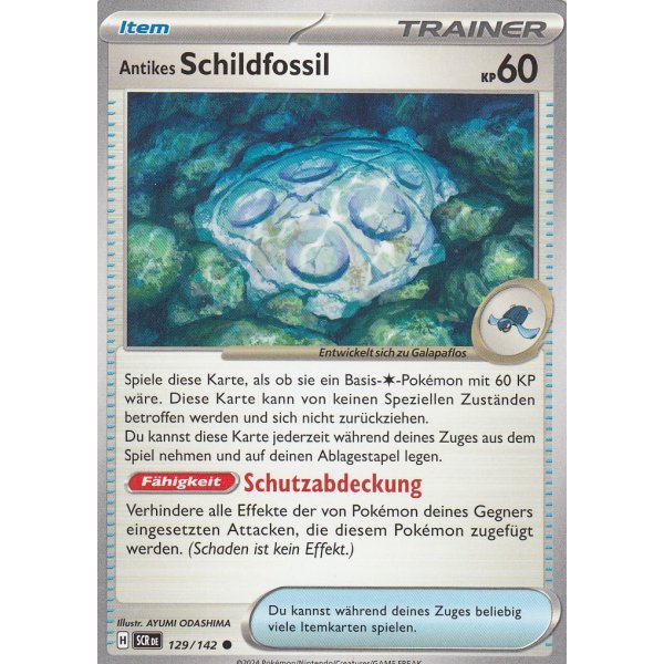 Antikes Schildfossil 129/142