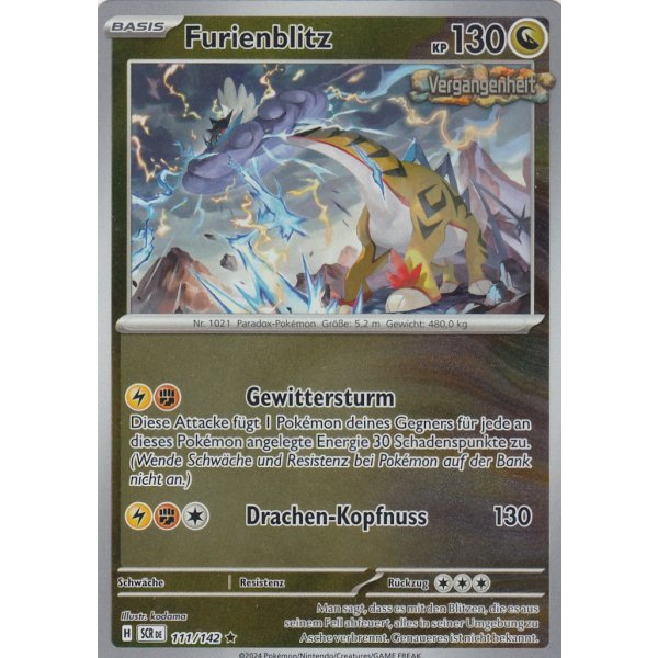 Furienblitz 111/142 Holo REVERSE HOLO