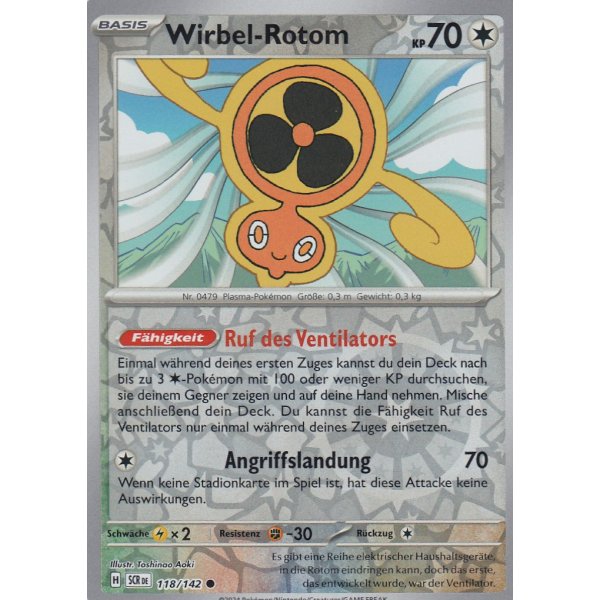 Wirbel-Rotom 118/142 REVERSE HOLO