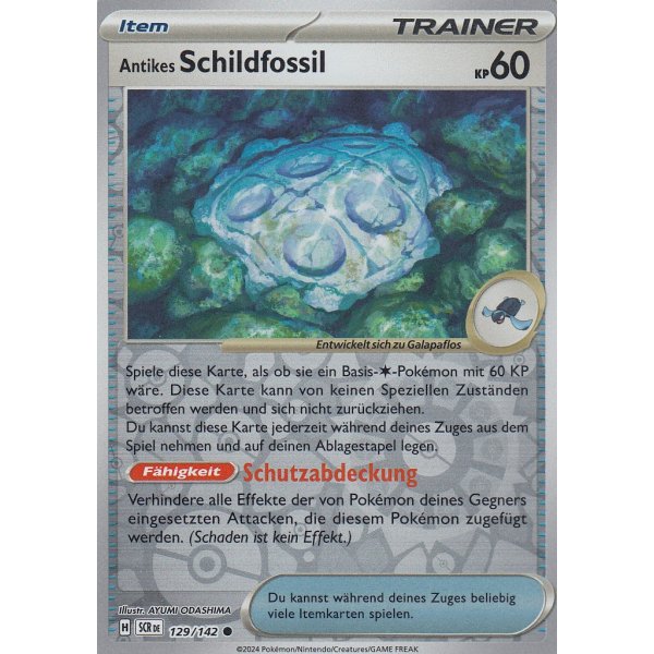 Antikes Schildfossil 129/142 REVERSE HOLO