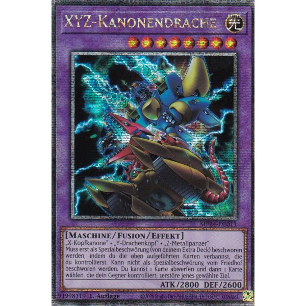 XYZ-Kanonendrache#5 MP24-DE011 (Quarter Century Secret Rare)