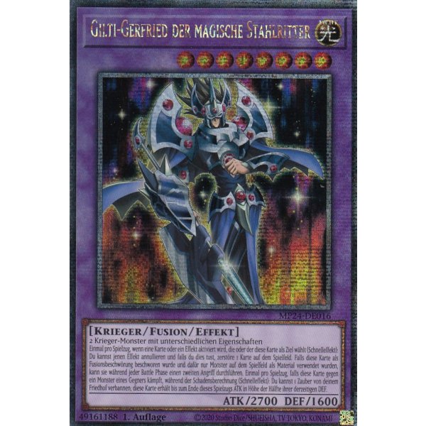 Gilti-Gerfried der magische Stahlritter MP24-DE016 (Quarter Century Secret Rare)