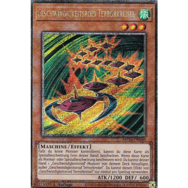 Geschwindigkeitsroid Terrorkreisel MP24-DE040 (Quarter Century Secret Rare)
