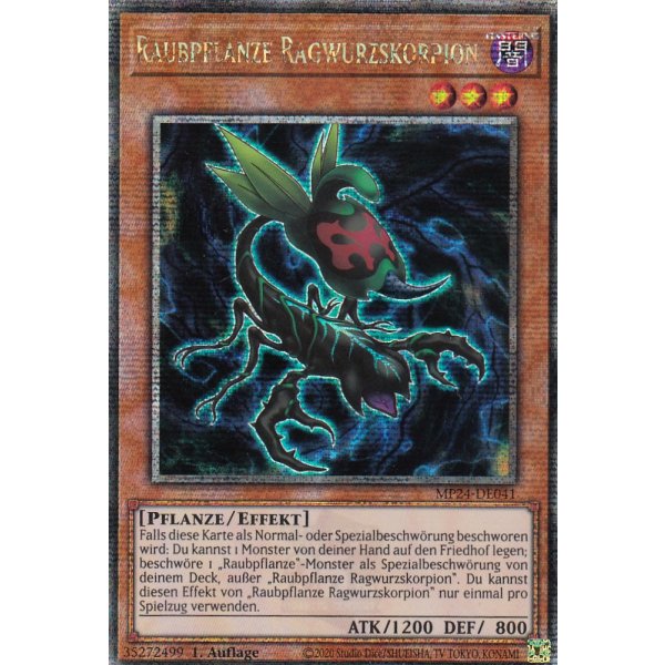 Raubpflanze Ragwurzskorpion MP24-DE041 (Quarter Century Secret Rare)