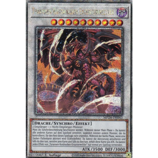 Tyrannen-Rotdrachen-Erzunterweltler MP24-DE043 (Quarter Century Secret Rare)