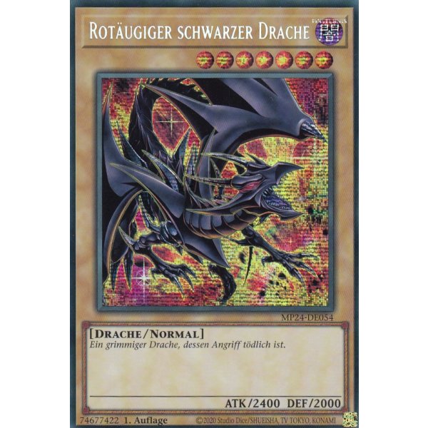 Rot&auml;ugiger schwarzer Drache#7 MP24-DE054 (Secret Rare)