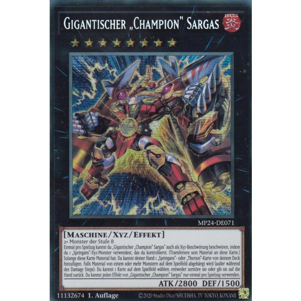 Gigantischer &bdquo;Champion&ldquo; Sargas MP24-DE071 (Secret Rare)
