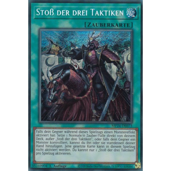 Sto&szlig; der drei Taktiken MP24-DE073 (Secret Rare)