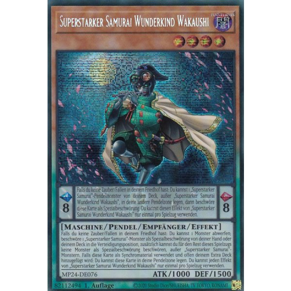 Superstarker Samurai Wunderkind Wakaushi MP24-DE076 (Secret Rare)