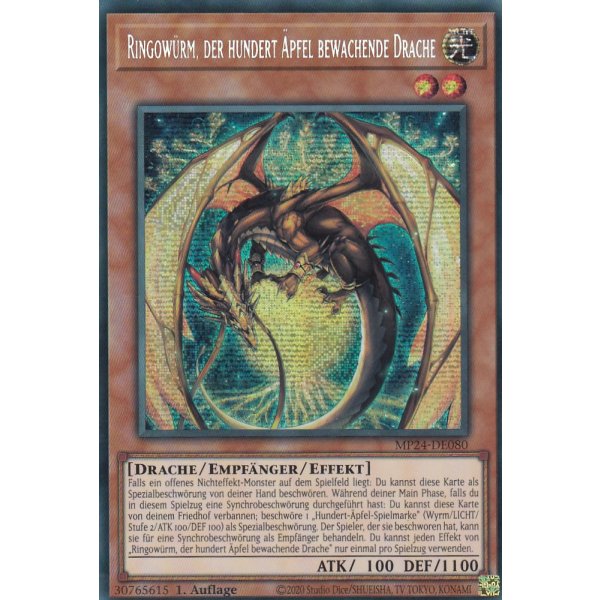 Ringow&uuml;rm, der hundert &Auml;pfel bewachende Drache MP24-DE080 (Secret Rare)