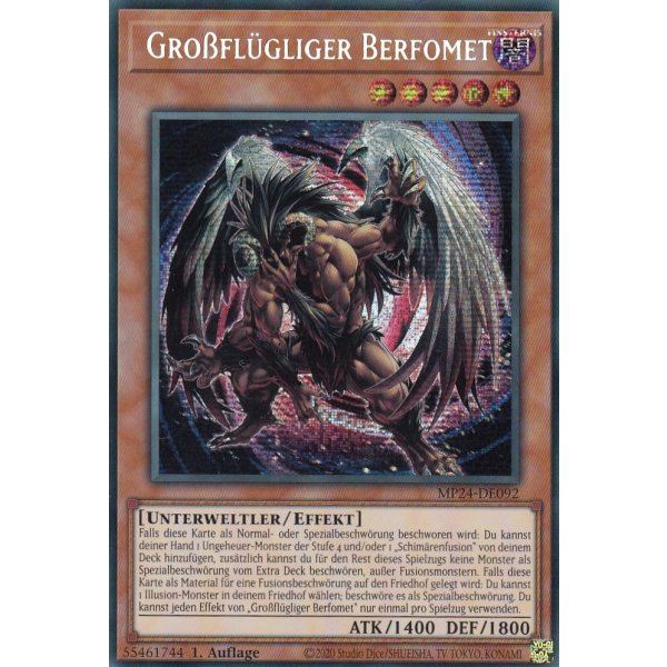 Gro&szlig;fl&uuml;gliger Berfomet MP24-DE092 (Secret Rare)