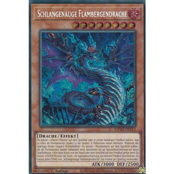 Schlangenauge Flambergendrache MP24-DE113 (Secret Rare)