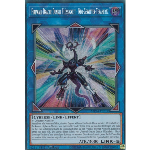 Firewall-Drache Dunkle Fl&uuml;ssigkeit - Neo-Gewitter-Terahertz MP24-DE130 (Secret Rare)
