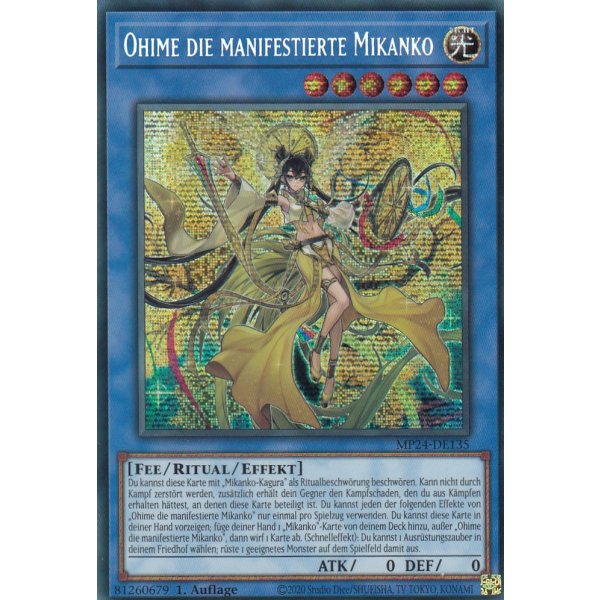 Ohime die manifestierte Mikanko MP24-DE135 (Secret Rare)
