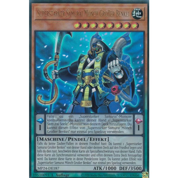 Superstarker Samurai M&ouml;nch Gro&szlig;er Benkei MP24-DE187