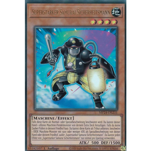 Superstarker Samurai Sicherheitsmann MP24-DE231
