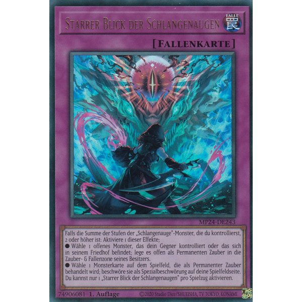 Starrer Blick der Schlangenaugen MP24-DE243