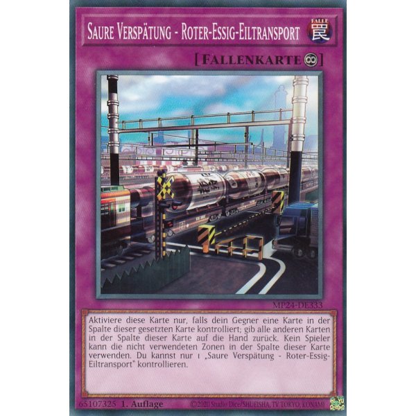 Saure Versp&auml;tung - Roter-Essig-Eiltransport MP24-DE333