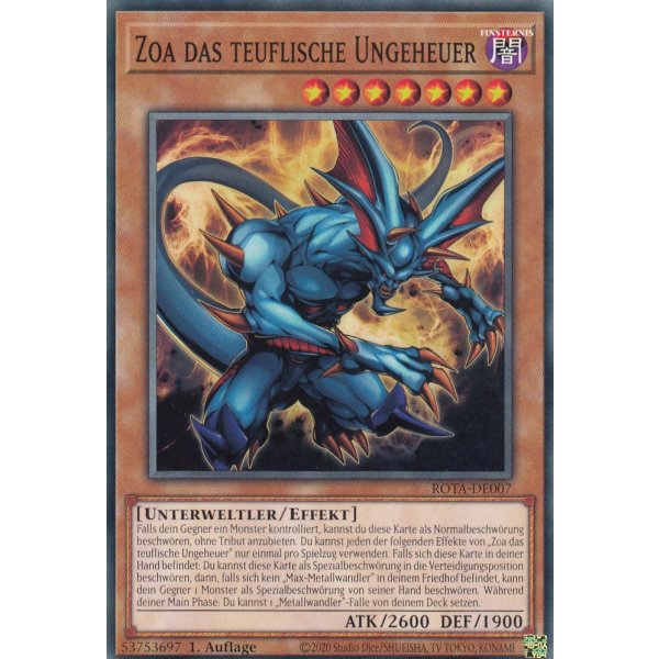 Zoa das teuflische Ungeheuer ROTA-DE007