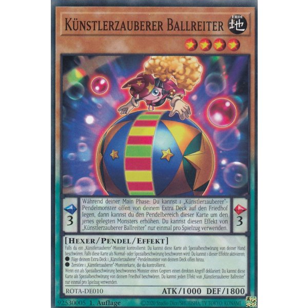 K&uuml;nstlerzauberer Ballreiter ROTA-DE010