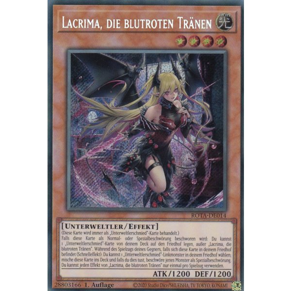 Lacrima, die blutroten Tr&auml;nen ROTA-DE014 (Secret Rare)