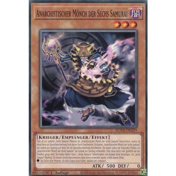 Anarchistischer M&ouml;nch der Sechs Samurai ROTA-DE019