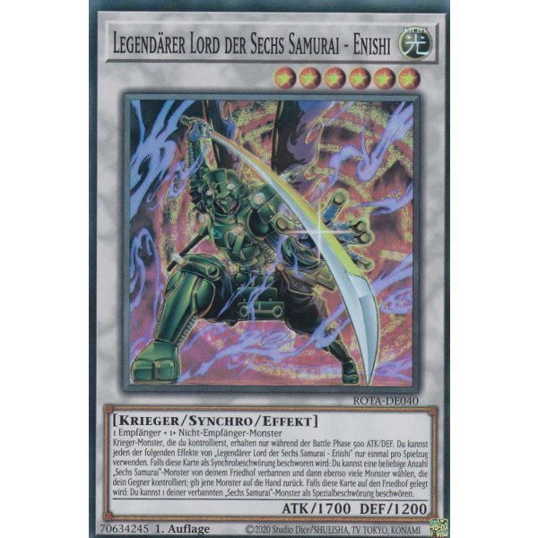 Legend&auml;rer Lord der Sechs Samurai - Enishi ROTA-DE040