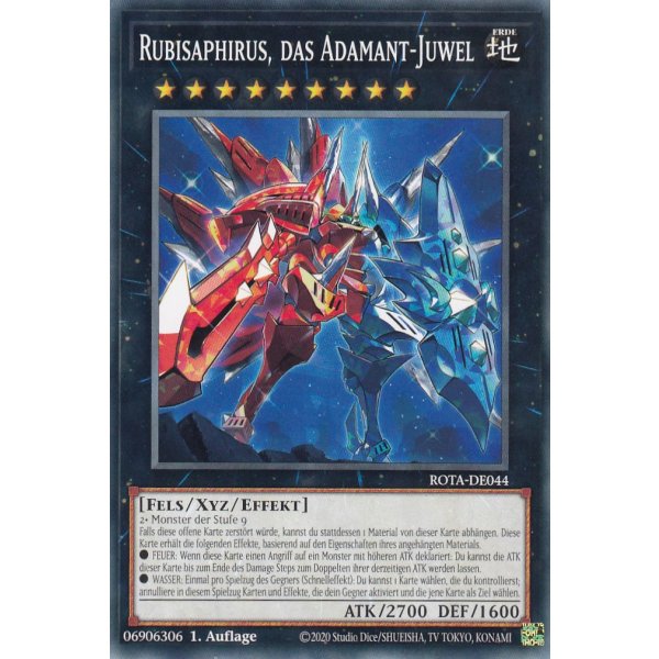 Rubisaphirus, das Adamant-Juwel ROTA-DE044