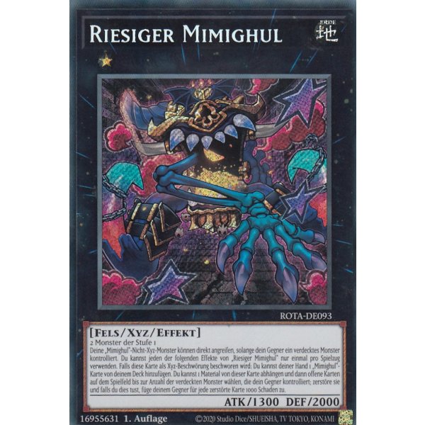 Riesiger Mimighul ROTA-DE093 (Secret Rare)
