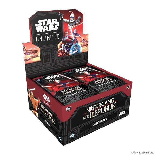 Star Wars: Unlimited - Niedergang der Republik Booster Display (deutsch)