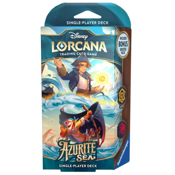 Disney Lorcana: Azurite Sea - Starter Deck Amber and Ruby (englisch)