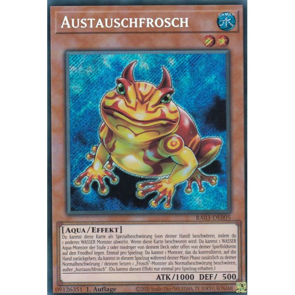 Austauschfrosch RA03-DE005 (Platinum Secret Rare)