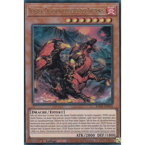 Blaster, Drachenherrscher der Infernos RA03-DE010 (Ultra Rare)