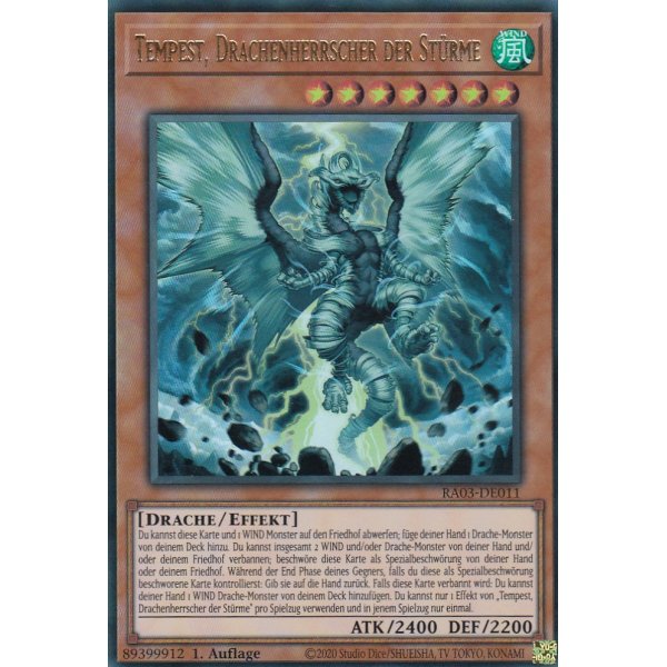 Tempest, Drachenherrscher der St&uuml;rme RA03-DE011 (Ultra Rare)