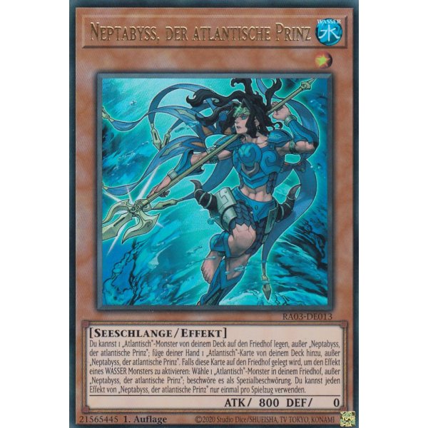 Neptabyss, der atlantische Prinz RA03-DE013 (Ultra Rare)